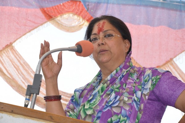 Chief Minister Vasundhara Raje