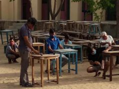 प्रवासियों की रचनात्मकता ने क्वारंटेन सेंटर का सौंदर्य निखारा